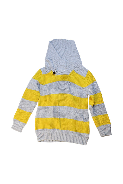 A Grey Hooded Sweatshirts from Seed in size 6T for boy. (Front View)