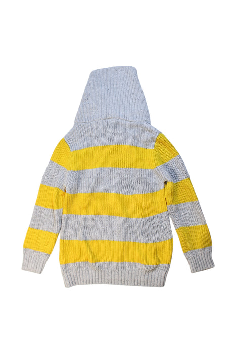 A Grey Hooded Sweatshirts from Seed in size 6T for boy. (Back View)