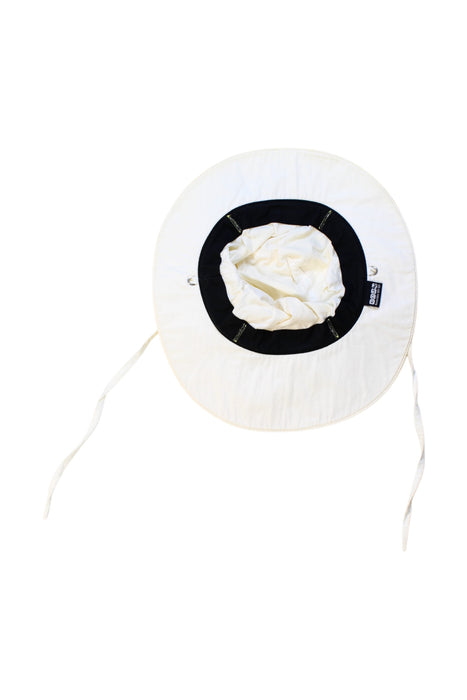 A Yellow Sun Hats from Ki ET LA in size 5T for girl. (Back View)