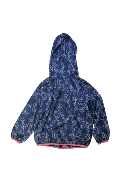 A Navy Rain Jackets from Emporio Armani in size 6T for girl. (Back View)