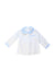 A White Long Sleeve Shirts from dulces in size 6-12M for girl. (Front View)