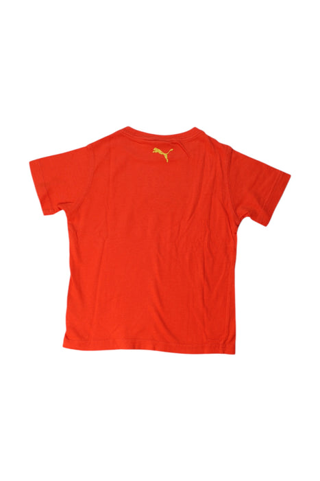 A Red Short Sleeve T Shirts from Puma in size 2T for boy. (Back View)