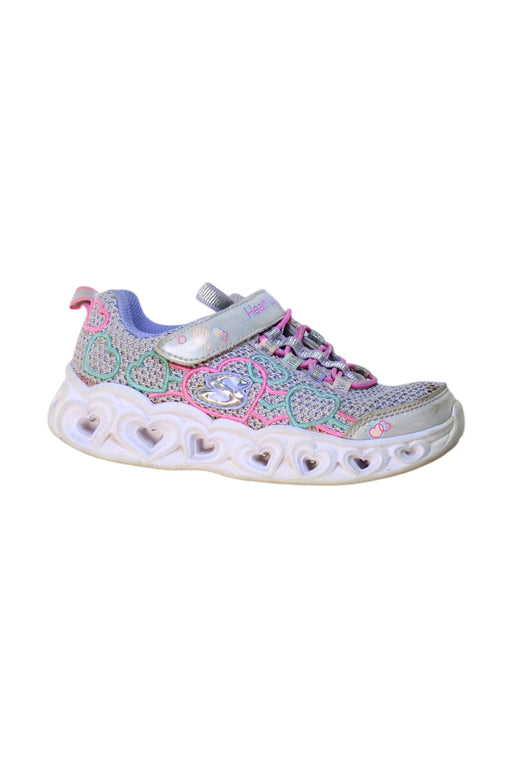A Multicolour Sneakers from Skechers in size 4T for girl. (Front View)