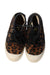 A Brown Sneakers from Clarks in size 6T for girl. (Back View)