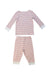 A Pink Pyjama Sets from Mori in size 6-12M for neutral. (Back View)