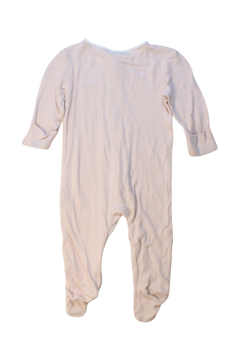 A Peach Onesies from Mori in size 6-12M for neutral. (Back View)