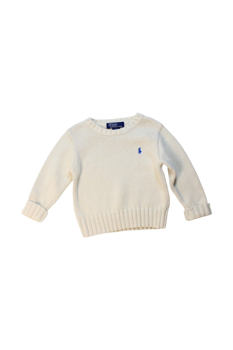 A Ivory Knit Sweaters from Polo Ralph Lauren in size 2T for boy. (Front View)