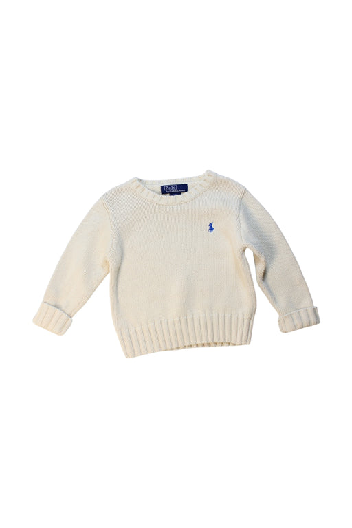 A Ivory Knit Sweaters from Polo Ralph Lauren in size 2T for boy. (Front View)