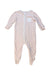A Peach Onesies from Mori in size 6-12M for neutral. (Front View)