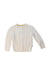 A White Knit Sweaters from Mori in size 6-12M for boy. (Front View)