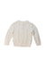 A White Knit Sweaters from Mori in size 6-12M for boy. (Back View)