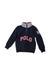 A Navy Zippered Sweatshirts from Polo Ralph Lauren in size 2T for boy. (Front View)