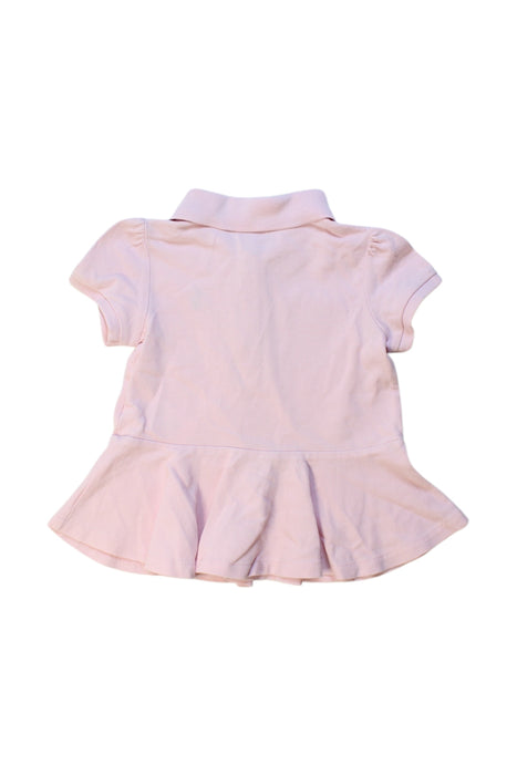 A Pink Short Sleeve Polos from Ralph Lauren in size 6-12M for girl. (Back View)