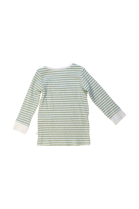 A Green Long Sleeve Tops from Mori in size 6-12M for boy. (Back View)