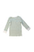 A Green Long Sleeve Tops from Mori in size 6-12M for boy. (Back View)