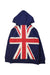 A Navy Zippered Sweatshirts from Boden in size 4T for boy. (Back View)