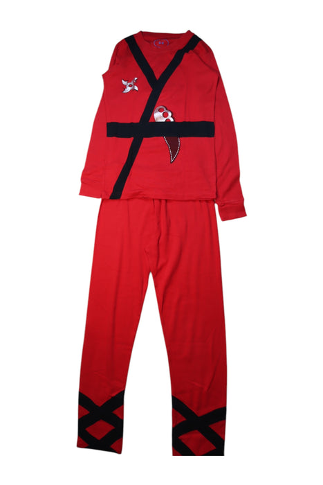 A Red Pyjama Sets from Sara's Prints in size 12Y for boy. (Front View)
