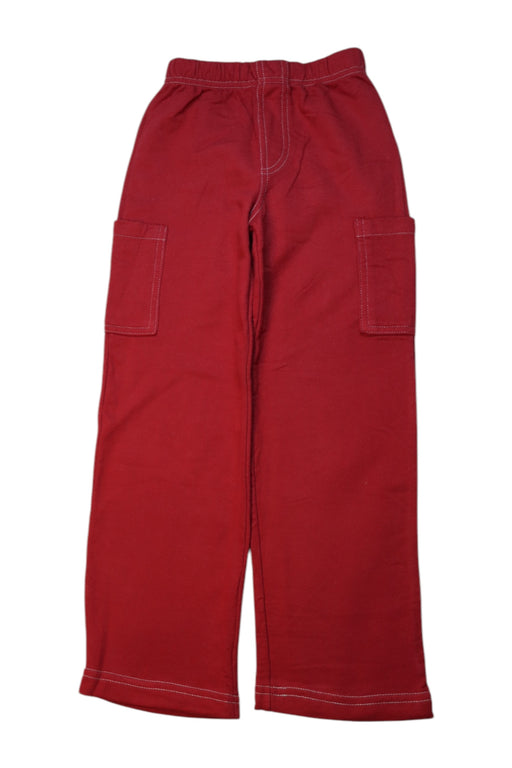 A Red Casual Pants from City Threads in size 6T for boy. (Front View)