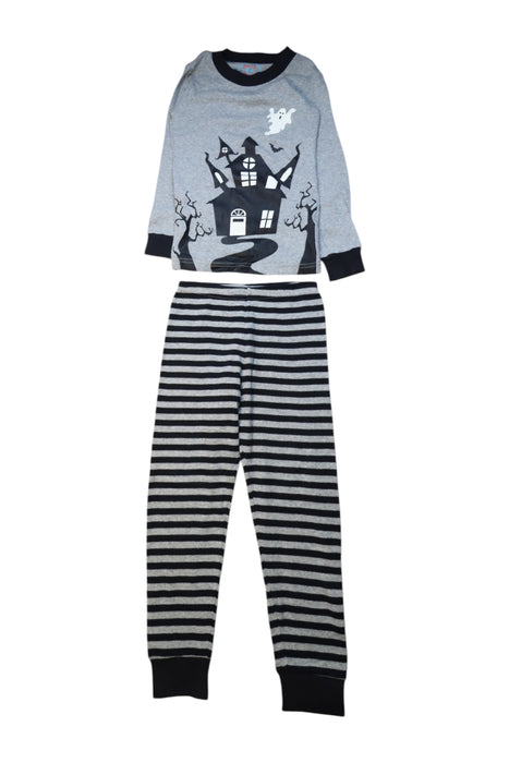 A Black Pyjama Sets from Sara's Prints in size 6T for boy. (Front View)