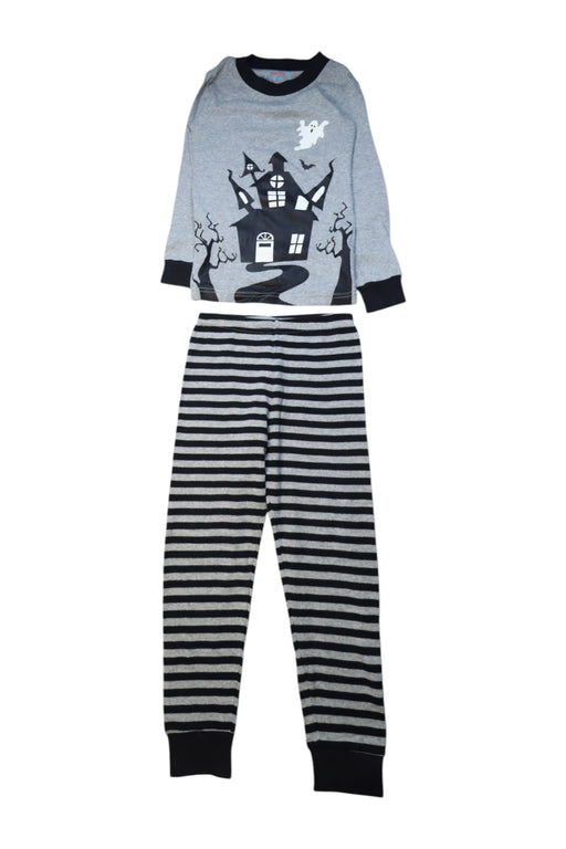 A Black Pyjama Sets from Sara's Prints in size 6T for boy. (Front View)