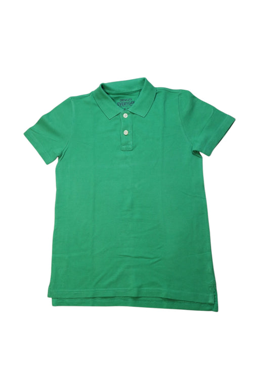 A Green Short Sleeve Polos from Crewcuts in size 6T for boy. (Front View)