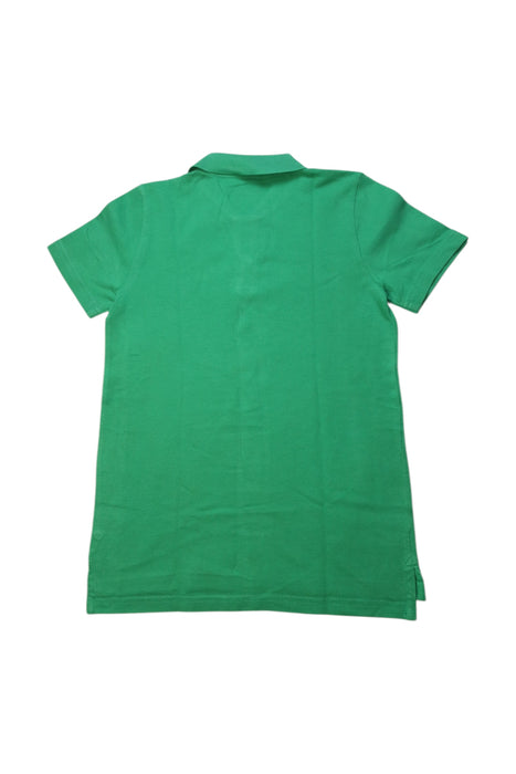 A Green Short Sleeve Polos from Crewcuts in size 6T for boy. (Back View)