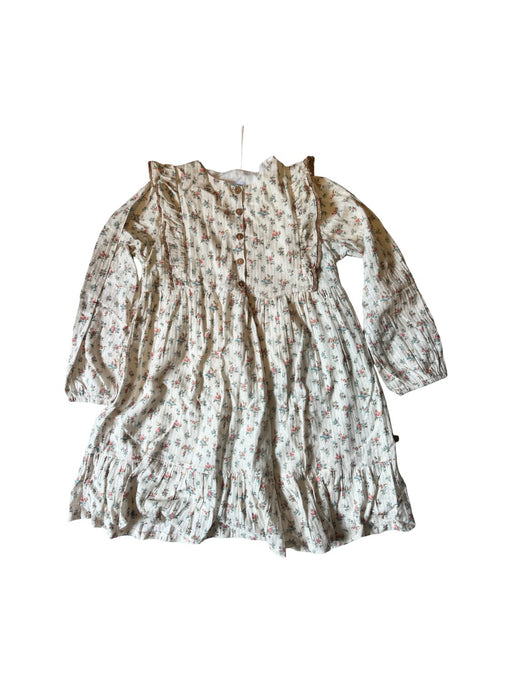 A Beige Long Sleeve Dresses from Laranjinha in size 10Y for girl. (Front View)