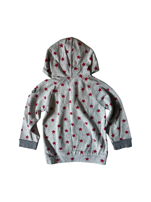 A Grey Hooded Sweatshirts from Petit Bateau in size 3T for neutral. (Back View)