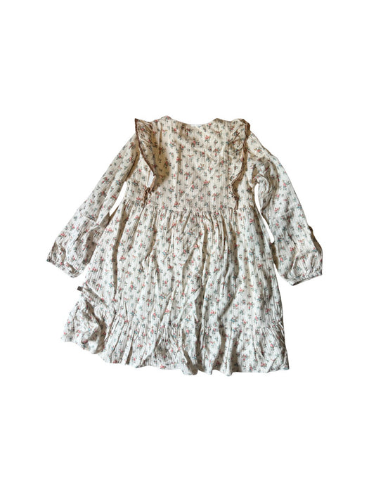 A Beige Long Sleeve Dresses from Laranjinha in size 10Y for girl. (Back View)