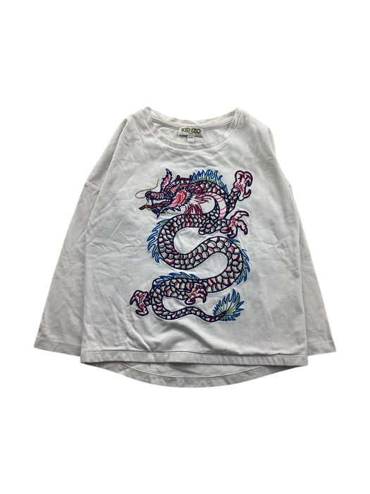 A White Long Sleeve T Shirts from Kenzo in size 4T for neutral. (Front View)