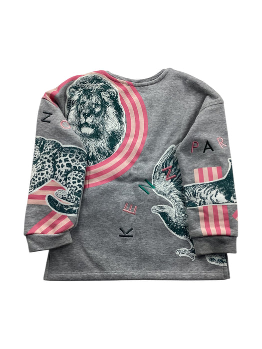 A Grey Crewneck Sweatshirts from Kenzo in size 5T for girl. (Back View)