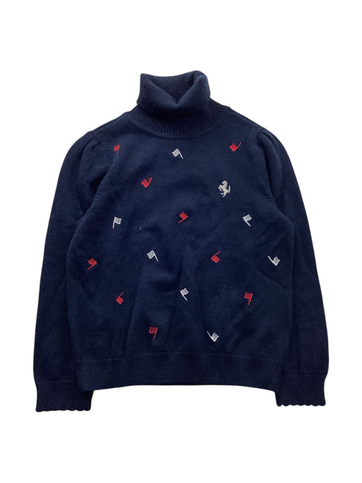 A Navy Knit Sweaters from Ferrari in size 4T for neutral. (Front View)