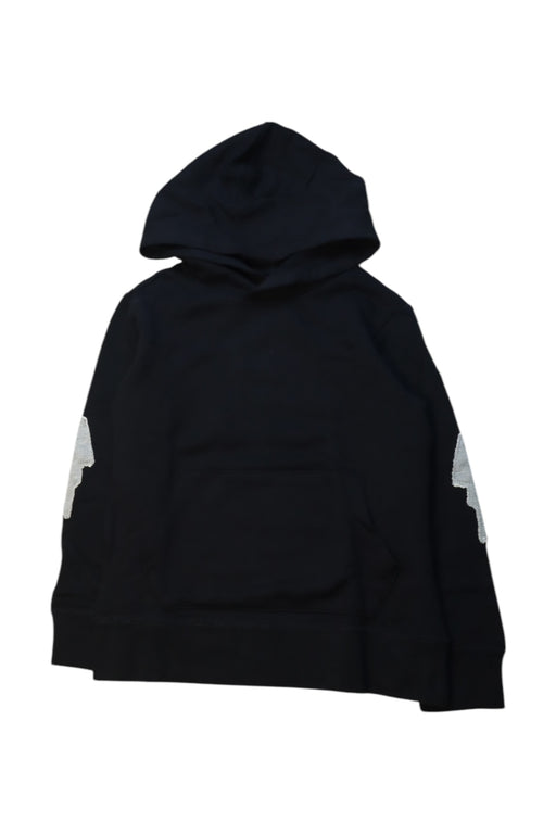 A Black Hooded Sweatshirts from Crewcuts in size 6T for boy. (Front View)