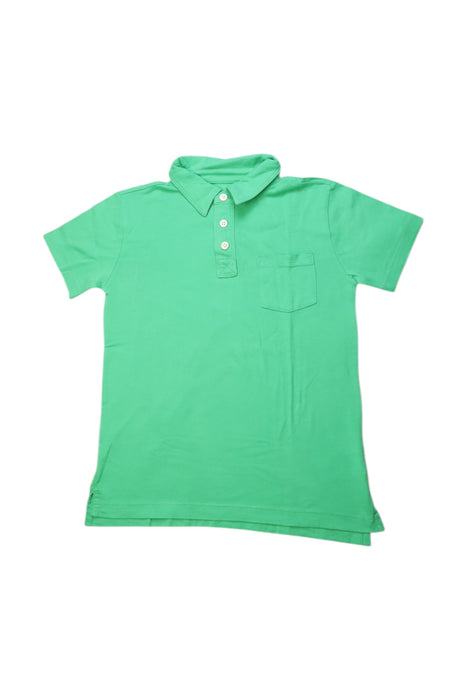 A Green Short Sleeve Polos from Crewcuts in size 6T for boy. (Front View)