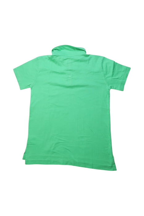 A Green Short Sleeve Polos from Crewcuts in size 6T for boy. (Back View)