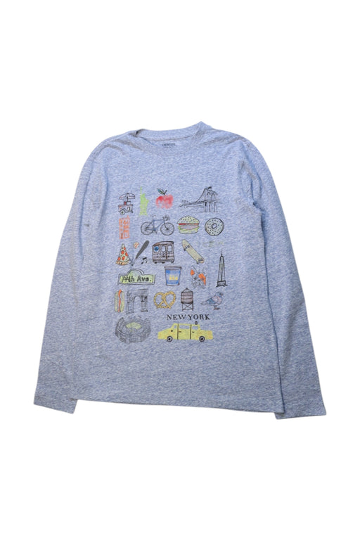 A Grey Long Sleeve T Shirts from Crewcuts in size 12Y for boy. (Front View)