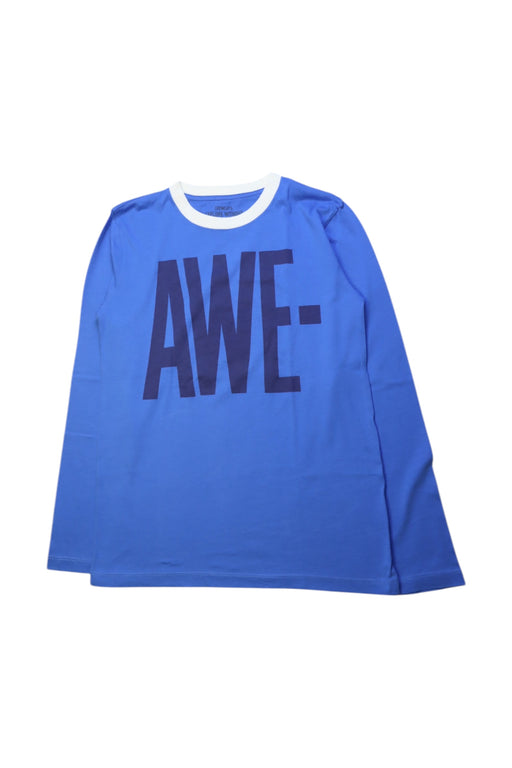 A Blue Long Sleeve T Shirts from Crewcuts in size 12Y for boy. (Front View)