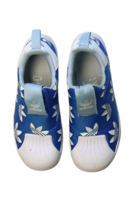 A Blue Sneakers from Adidas in size 6T for neutral. (Back View)