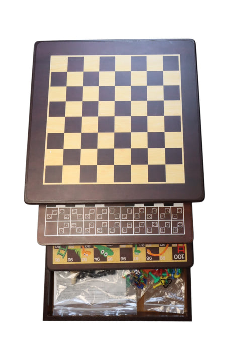 A Black Board Games & Puzzles from PlayPop in size O/S for neutral. (Back View)
