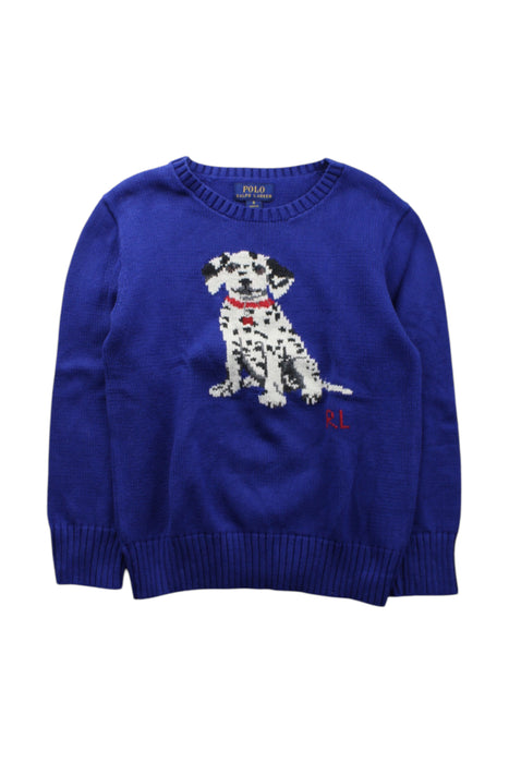 A Blue Knit Sweaters from Polo Ralph Lauren in size 6T for neutral. (Front View)