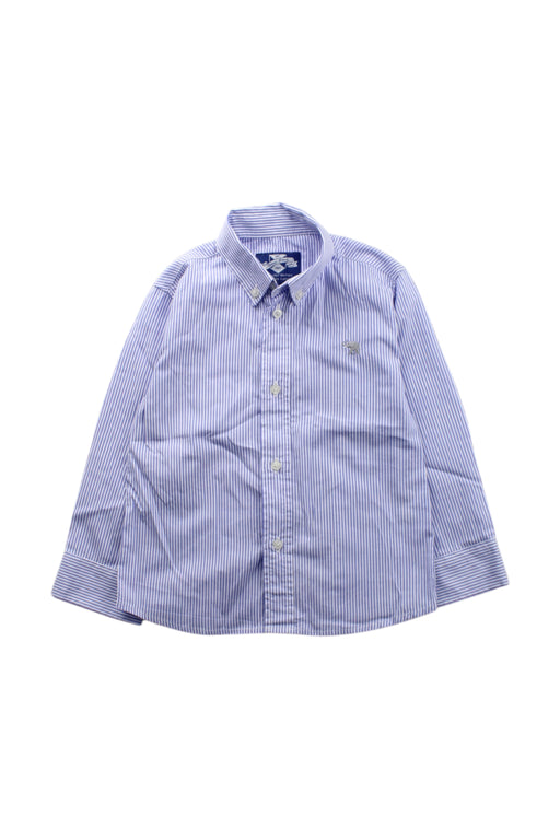A Blue Long Sleeve Shirts from Thomas Brown in size 4T for boy. (Front View)