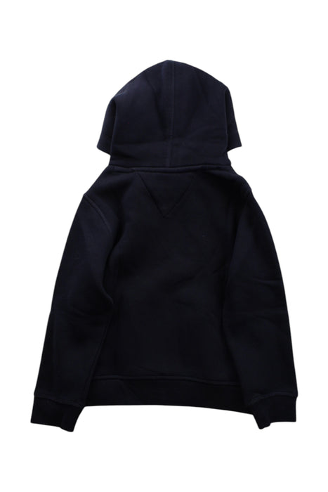 A Black Hooded Sweatshirts from Tommy Hilfiger in size 5T for boy. (Back View)