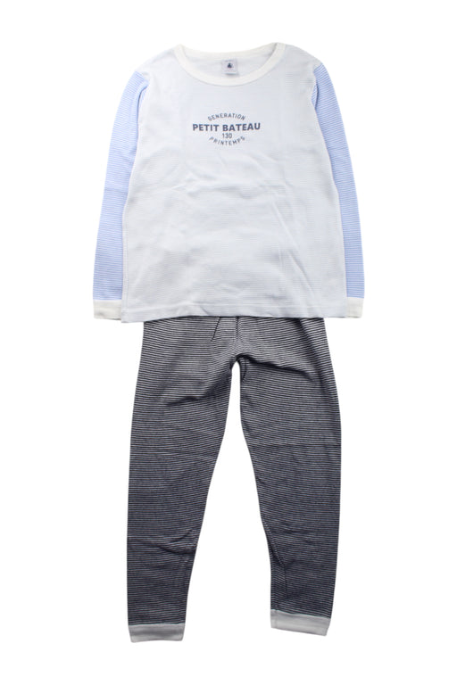 A Grey Pyjama Sets from Petit Bateau in size 6T for neutral. (Front View)