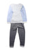 A Grey Pyjama Sets from Petit Bateau in size 6T for neutral. (Back View)