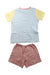A Multicolour Pyjama Sets from Petit Bateau in size 6T for neutral. (Back View)