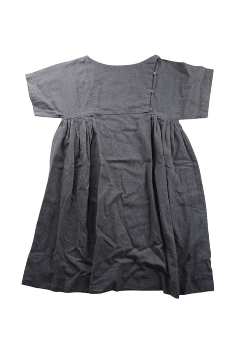 A Grey Short Sleeve Dresses from Bonpoint in size 8Y for girl. (Front View)