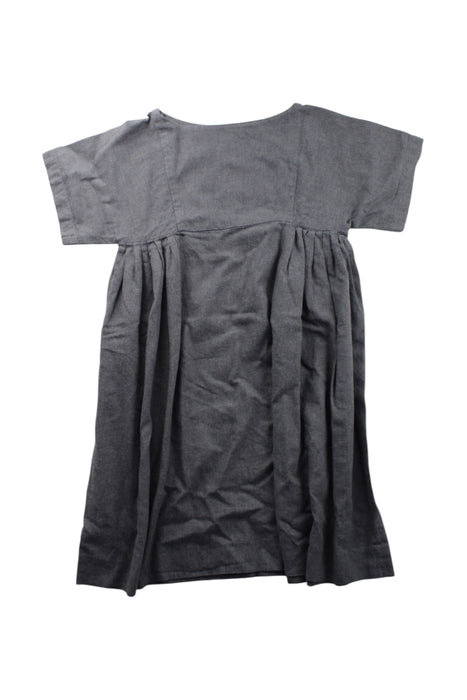 A Grey Short Sleeve Dresses from Bonpoint in size 8Y for girl. (Back View)