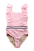 A Pink Swimsuits from Shade Critters in size 5T for girl. (Front View)