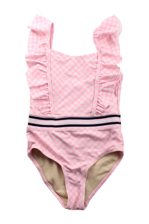 A Pink Swimsuits from Shade Critters in size 5T for girl. (Front View)