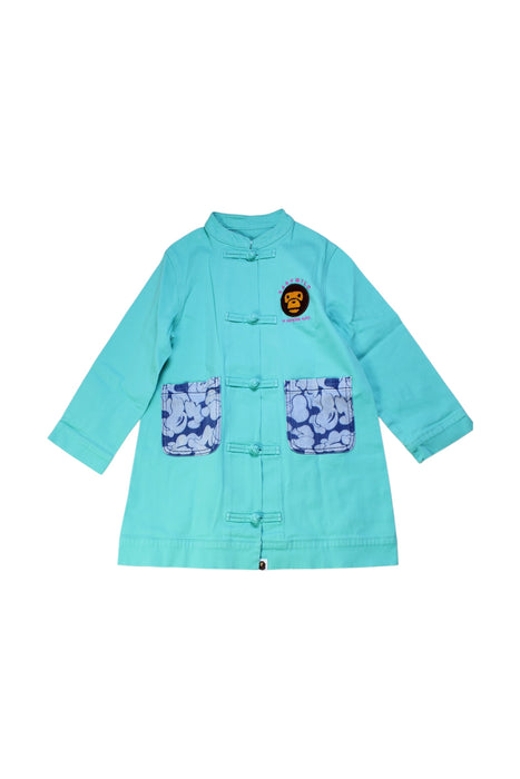 A Blue Coats from Bape by A Bathing Ape in size 5T for girl. (Front View)